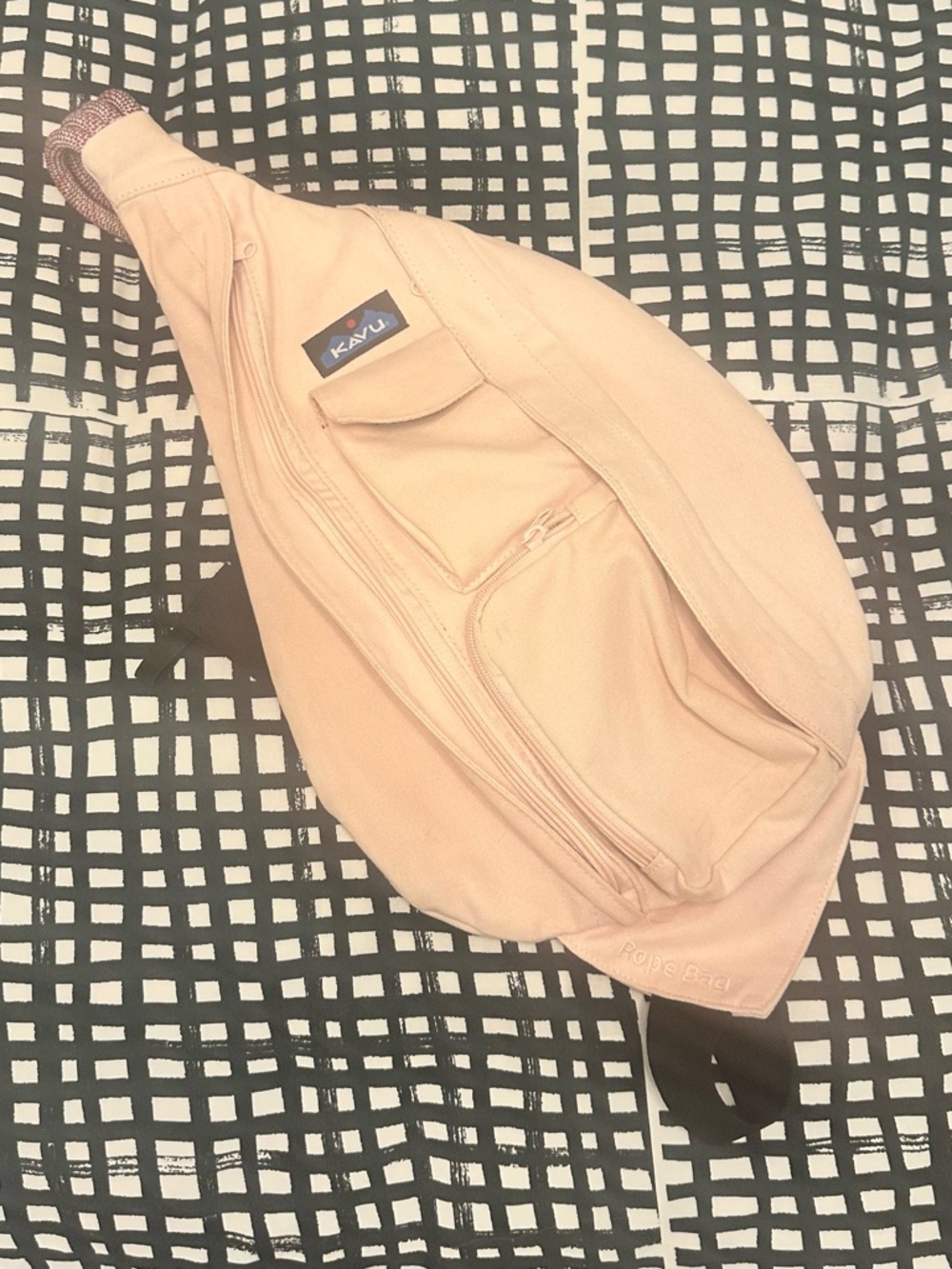 Kavu Original Rope Sling Bag  Canvas~Rosewater